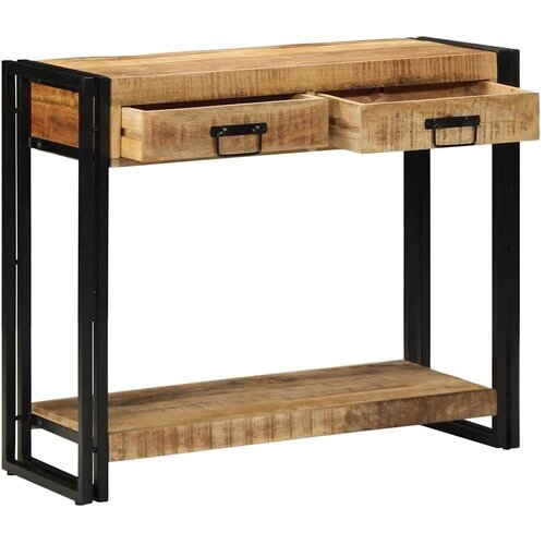  Konzolna stolica Smeđa 90 x 33 x 75 cm Čvrsto drvo manga - masivno drvo manga 90 cm Cijene