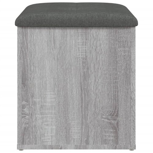  Klupa za cipele siva boja hrasta 42x42x45 cm konstruirano drvo Slike