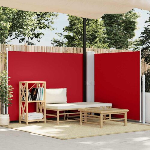  Uvlačiva bočna tenda 140 x 600 cm crvena Cijene