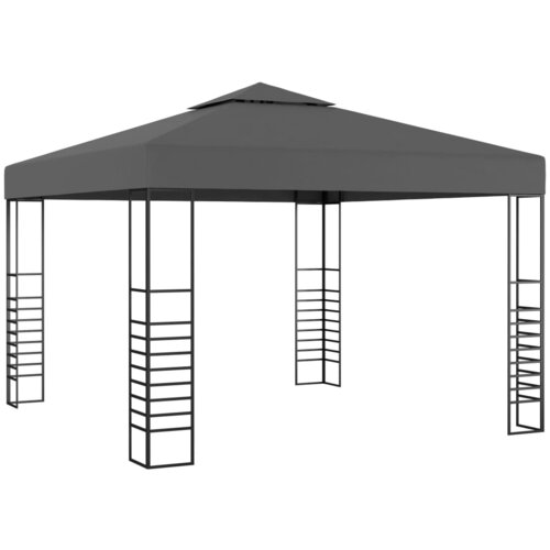 vidaXL Vrtni šotor 3x3 m antraciten, (20609673) Cene