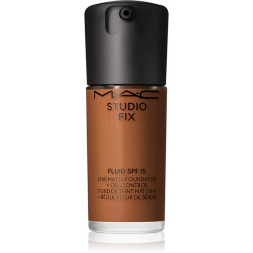MAC Cosmetics Studio Fix Fluid SPF 15 24HR Matte Foundation + Oil Control matirajoči tekoči puder SPF 15 odtenek NC50 30 ml Slike