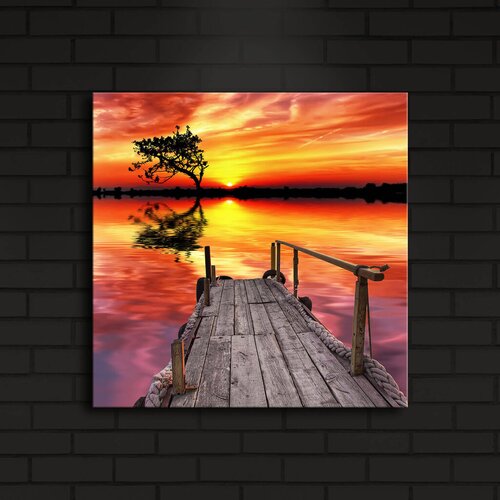 Wallity Zidna slika sa LED osvetljenjem 4040IACT-4, 40x40 cm Cijene