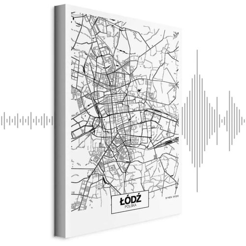  Slika - City Plan: Lodz (1 Part) Vertical 40x60 Akustična Cijene
