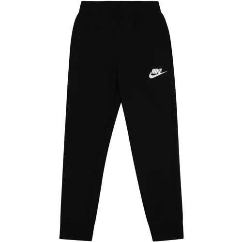 Nike Sportswear Hlače 'CLUB FLEECE' črna / bela