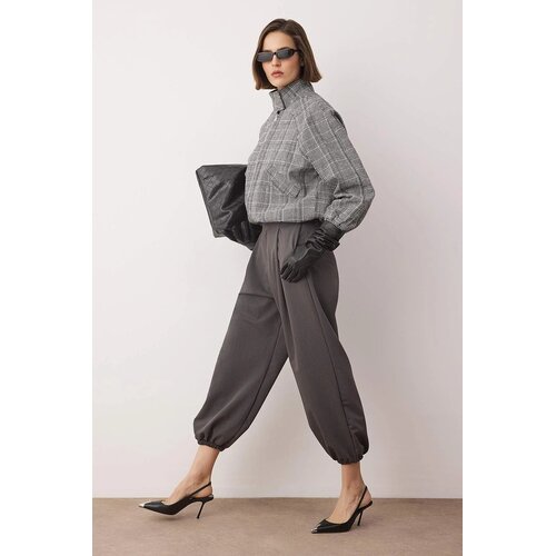 TRENDYOLMILLA ženske pantalone Twoaw26Pl00169, Siva-Siva Cene