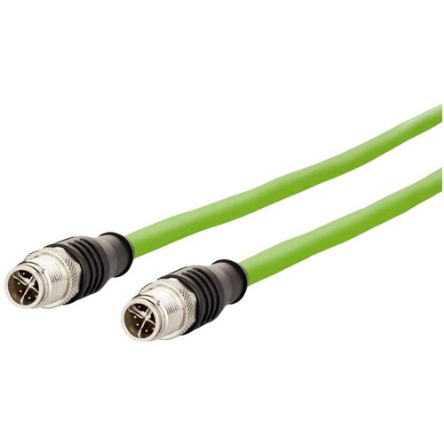 Metz Connect 142M2X11050 M12 omrežni kabel CAT6a S/FTP 5 m zelena PUR plašč, kislinsko odporen, odporen na ozon, UV odporen, primeren za verigo za spe, (20532975) Cene