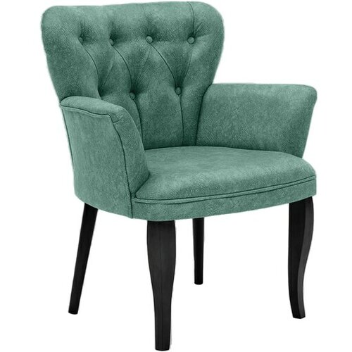HANAH HOME krilna Fotelja Paris Crno Wooden - More Zeleno Cene