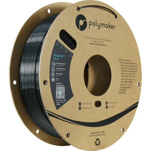 Polymaker polylite silk pla black, 1.75 mm / 1000 g Slike