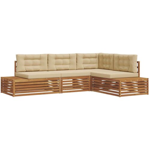  Set vanjskih sofa s jastukom 13 Komad Prirodna i bež Slike