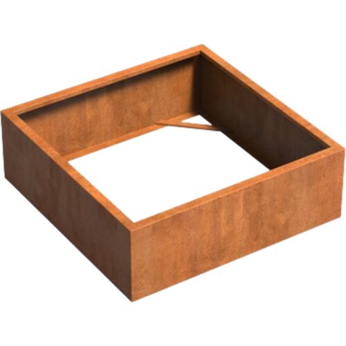 ADEZZ Korito za rastline Carrez iz jekla Corten - kvadratno / brez dna - 120 x 120 x 40 cm Cene