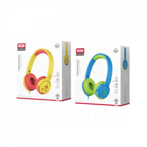 XO Djecije slusalice EP47 Red-yellow Slike