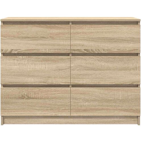 VidaXL Komoda sonoma hrast 100x35x76 cm izrađeno drvo Slike