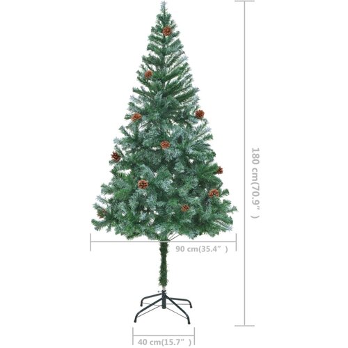  Umjetno božićno drvce sa &amp;scaron;i&amp;scaron;kama 180 cm Slike