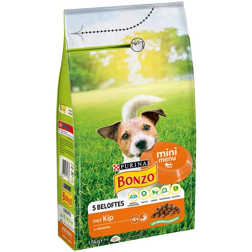 BONZO PURINA Mini Meni piščanec in zelenjava - 1,5 kg