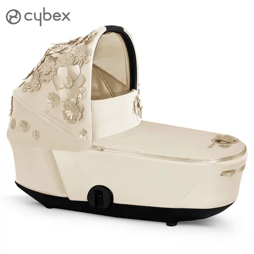 Cybex košara za novorođenče mios™ lux fashion edition simply flowers nude beige