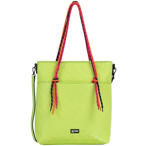 myMo ATHLSR Nakupovalna torba 'Duilio' temno modra / svetlo zelena / oranžna / roza