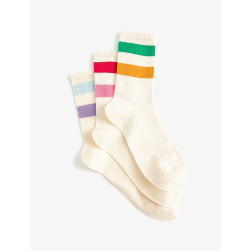 Koton 3-Piece Striped College Socks Set Slike