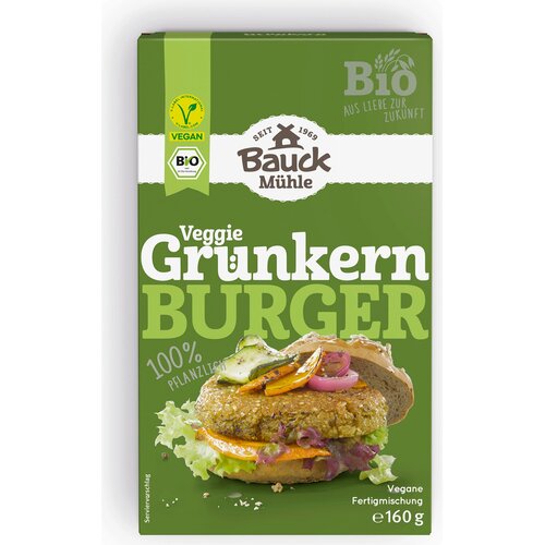 Bauck M&amp;uuml;hle Bio vegetarijanski burger od zelene p&amp;scaron;enice - 160 g Slike