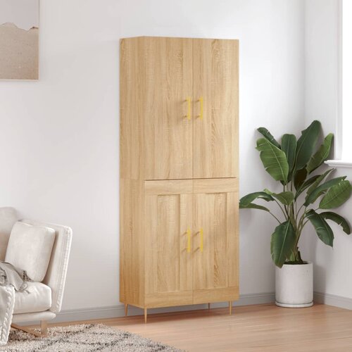 vidaXL Visoka komoda hrasta sonome 69 5x34x180cm od konstruiranog drva Cijene