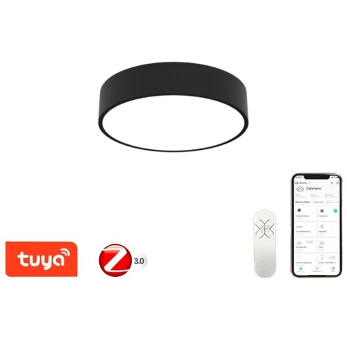  Immax NEO 07201L-LED prigu&amp;scaron;iva plafonska lampa RONDATE 28W/230V crna Tuya + daljinski Slike