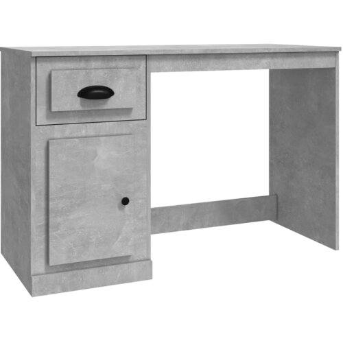 Maison Chic Pisalna miza - pisarniška miza - Računalniška miza s predalom beton. siva 115x50x75 cm inženirski les, (21785326) Cene