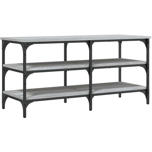 Maison Chic Klop za čevlje - Sedež za čevlje siva sonoma 100x38,5x49 cm inženirski les, (21777480) Slike