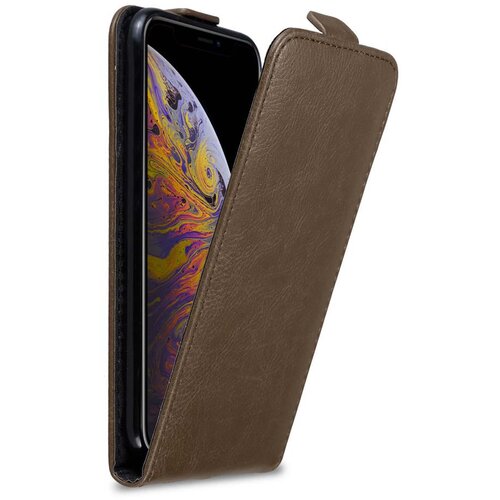 Cadorabo Ohišje, združljivo z Apple iPhone XS MAX v kava rjava - Zaščitni ovitek v obliki flipa z magnetnim zapiranjem, (20563858) Cene