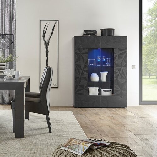 LC Mobili Moderna vitrina s 2 vrati 121x166 cm PRISMA 202399-06 Cene