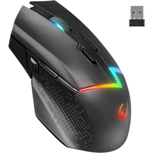  Miš gaming RAMPAGE DROP M3, black, RGB, wireless, 10000dpi 10D