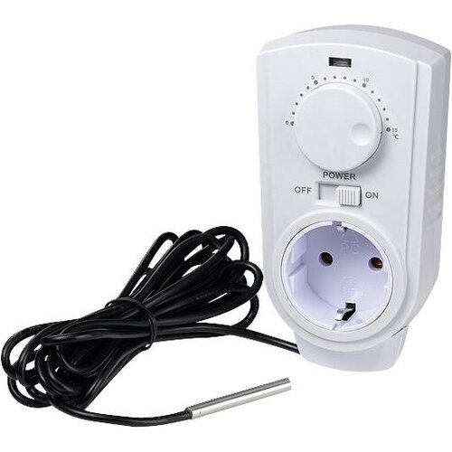 interBär Powersocket-Thermo analogna\, temperaturno nadzorovana vtičnica 8141-108.01 sobni termostat vmesni vtič 1 kos, (20448775) Cene