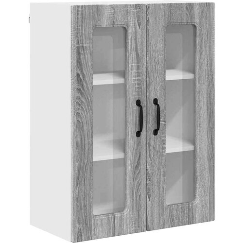  Zidni kuhinjski ormarić s policom Siva Sonoma 60 x 31 x 80 cm Slike