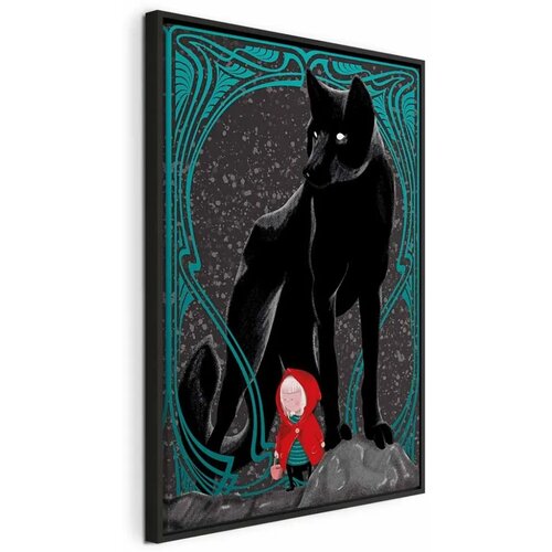  Slika - Red Riding Hood (1 Part) Vertical 60x90 U crnom drvenom okviru Cijene