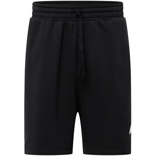 ADIDAS SPORTSWEAR Sportske hlače 'Fleece' crna / bijela
