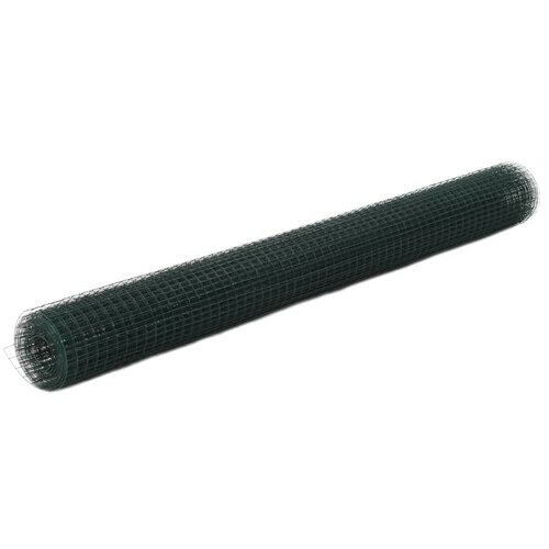 vidaXL Žična mreža za ograjo jeklo s PVC oblogo 25x1,5 m zelena Cene