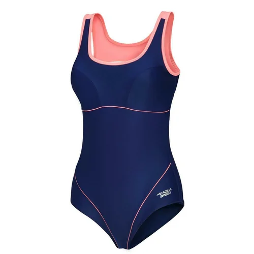 Aqua speed Woman's Swimming Suit Cora Navy Blue