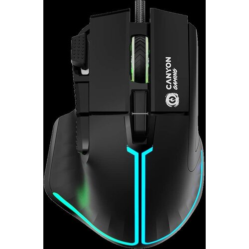 Canyon Fortnax GM-636 9keys Gaming wired mouseSunplus 6662 DPI up to 20000 Huano 5million switch Slike