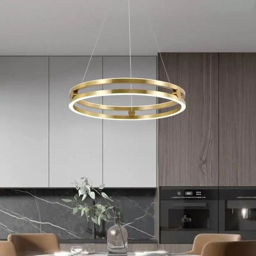 Toolight Viseći luster LHJ015-CP, 60 cm, zlatna Slike