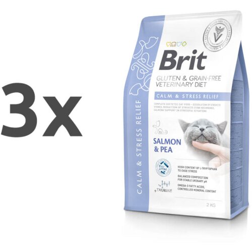 Brit veterinary diet Brit GF Veterinarska dieta za mačke - Calm & Stress Relief 3 x 2 kg Cene