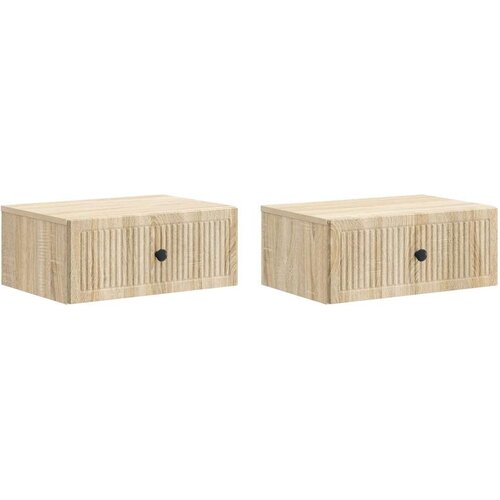  Noćni ormar s ladicama 2 pcs Hrast sonoma 49 x 34 5 x 20 cm Cene