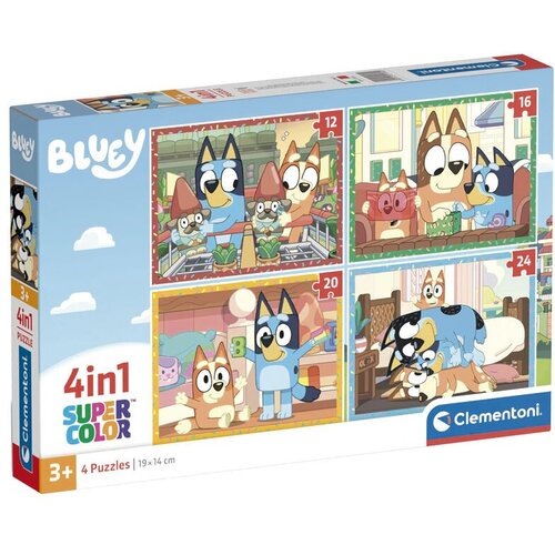 Clementoni Bluey Puzzle Set - 12, 16, 20, 24 Dijelova Slike
