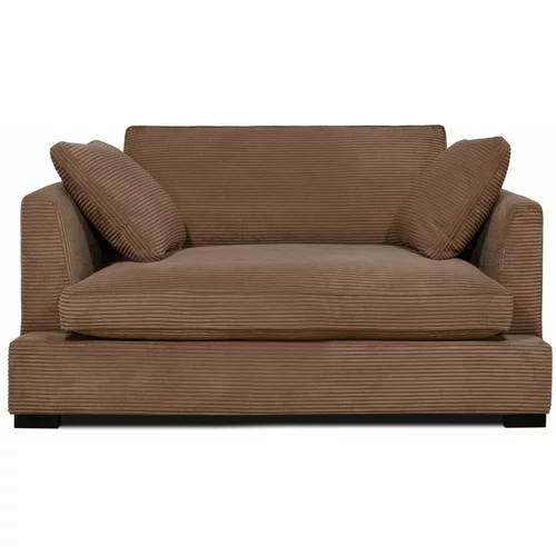 Scandic Svjetlo smeđa sofa od samta 132 cm Mobby –