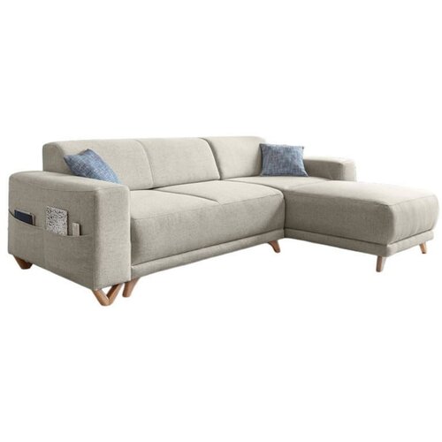 Miuform Bež sklopiva/s prostorom za odlaganje kutna garnitura Classy Sophie &amp;ndash; Slike