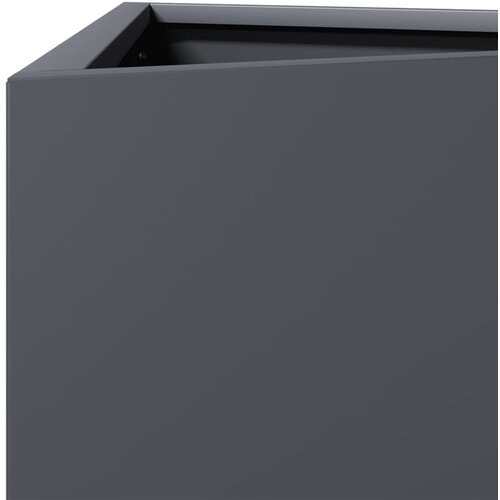  Vrtne sadilice 2 kom antracit trokutaste 40x34,5x75 cm čelične Slike