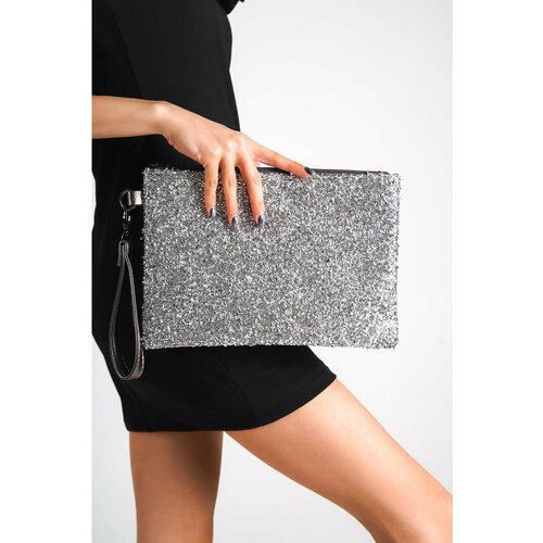 Capone Outfitters Clutch - Silver-colored - Marled Cene