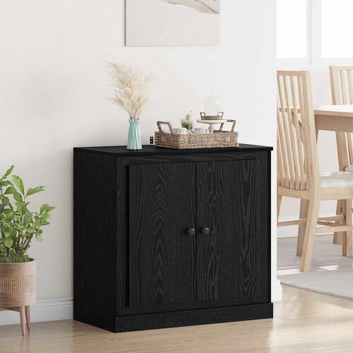 vidaXL Strani &scaron;al Črna Orehovina 70 x 35,5 x 67,5 cm Konstruiran les Cene