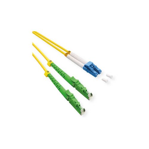 Roline FO jumper cable duplex 9/125 OS2 LSH APC/LC UPC LSOH žuti 2.0m ( 5241 ) Slike