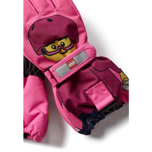 Lego Iconic ski rukavice, roze - 158/164 Slike