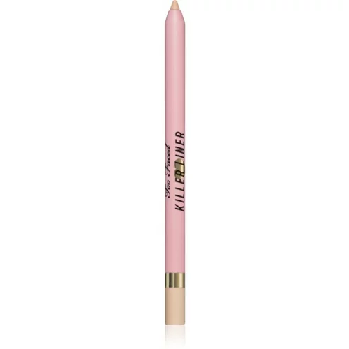 Too Faced Killer Liner 36 Hour Waterproof Gel Eyeliner Pencil vodootporna gel olovka za oči za dugotrajni efekt nijansa Cashmere 1,2 g