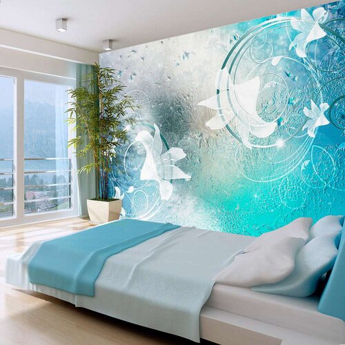  Samoljepljiva foto tapeta - Winter Flowers 98x70 Cijene