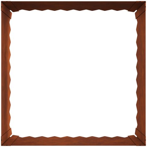  Ograda oko Travnjaka 4 pcs 60 x 60 x 35 cm Čelik Rđa Slike